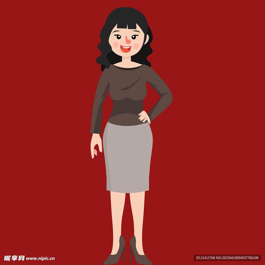 优雅职场女性形象展示