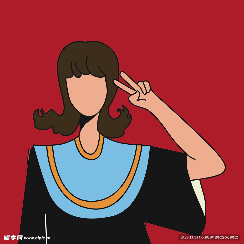 比耶的可爱女孩