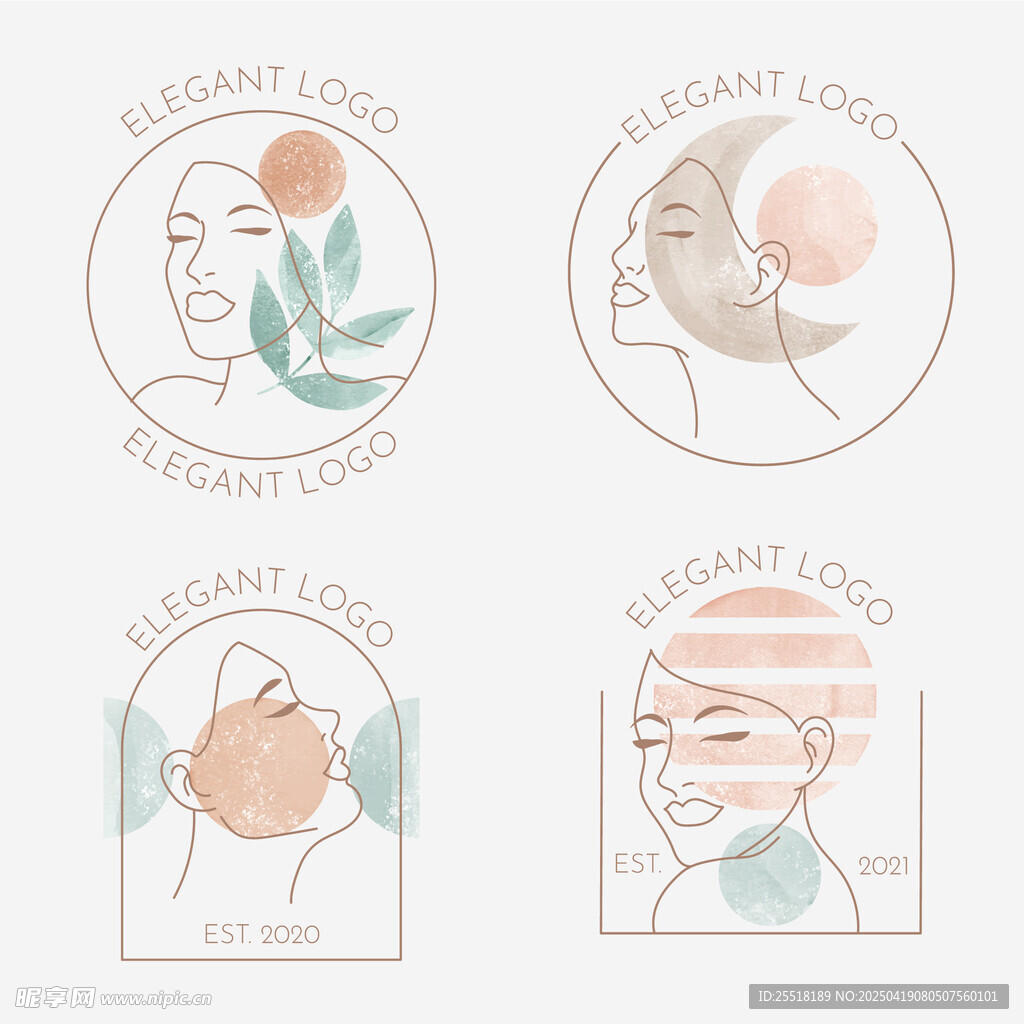 女性头像logo