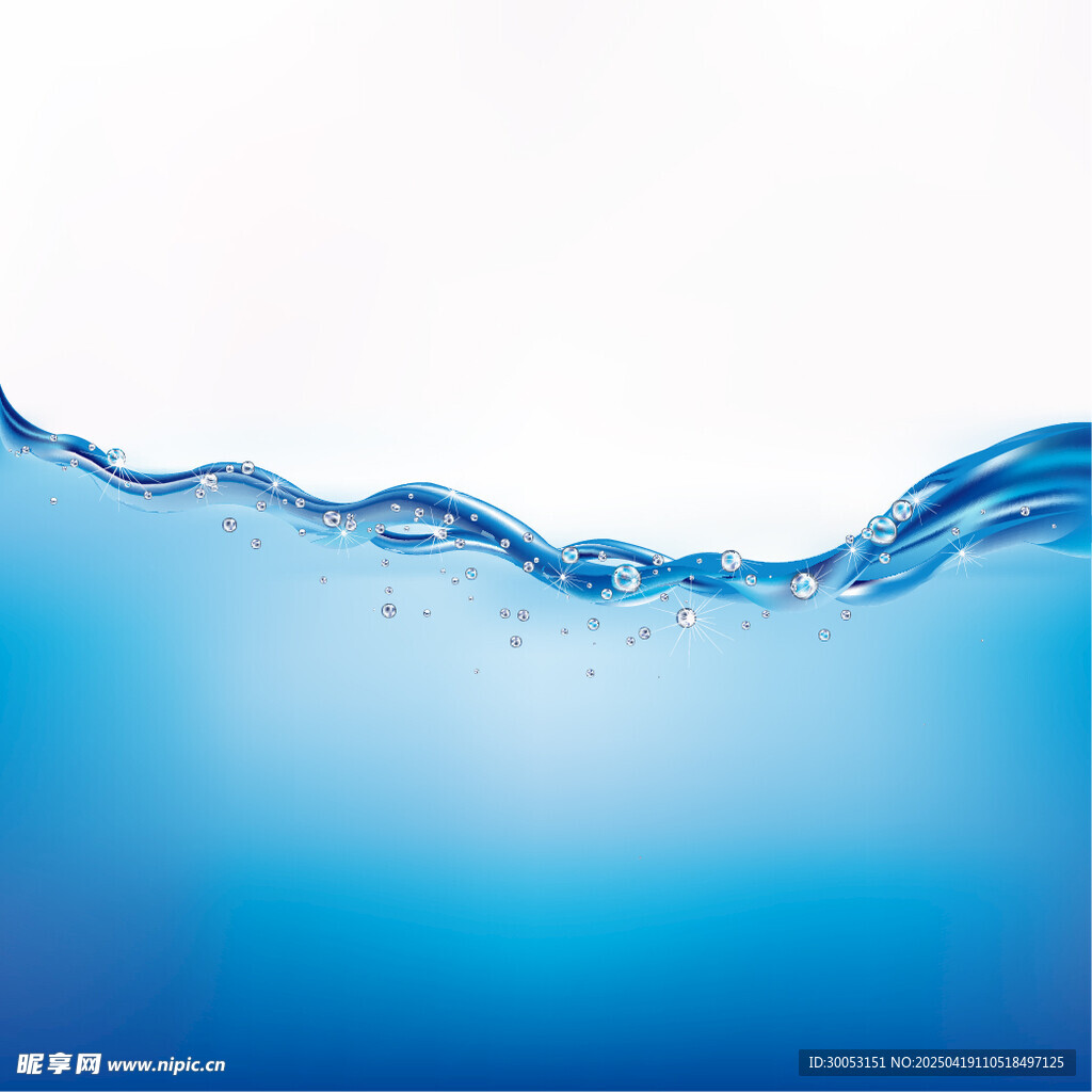 蓝色水波动态画面