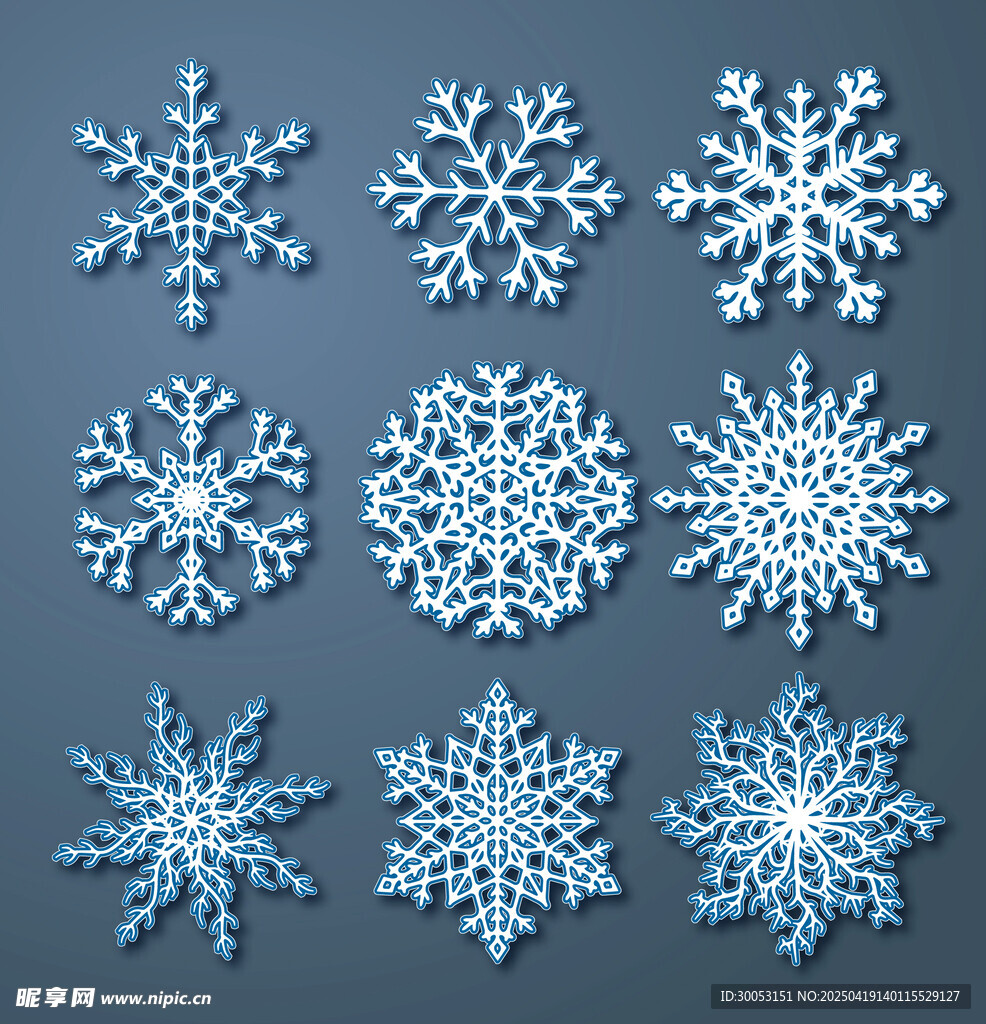 精美雪花图案集合