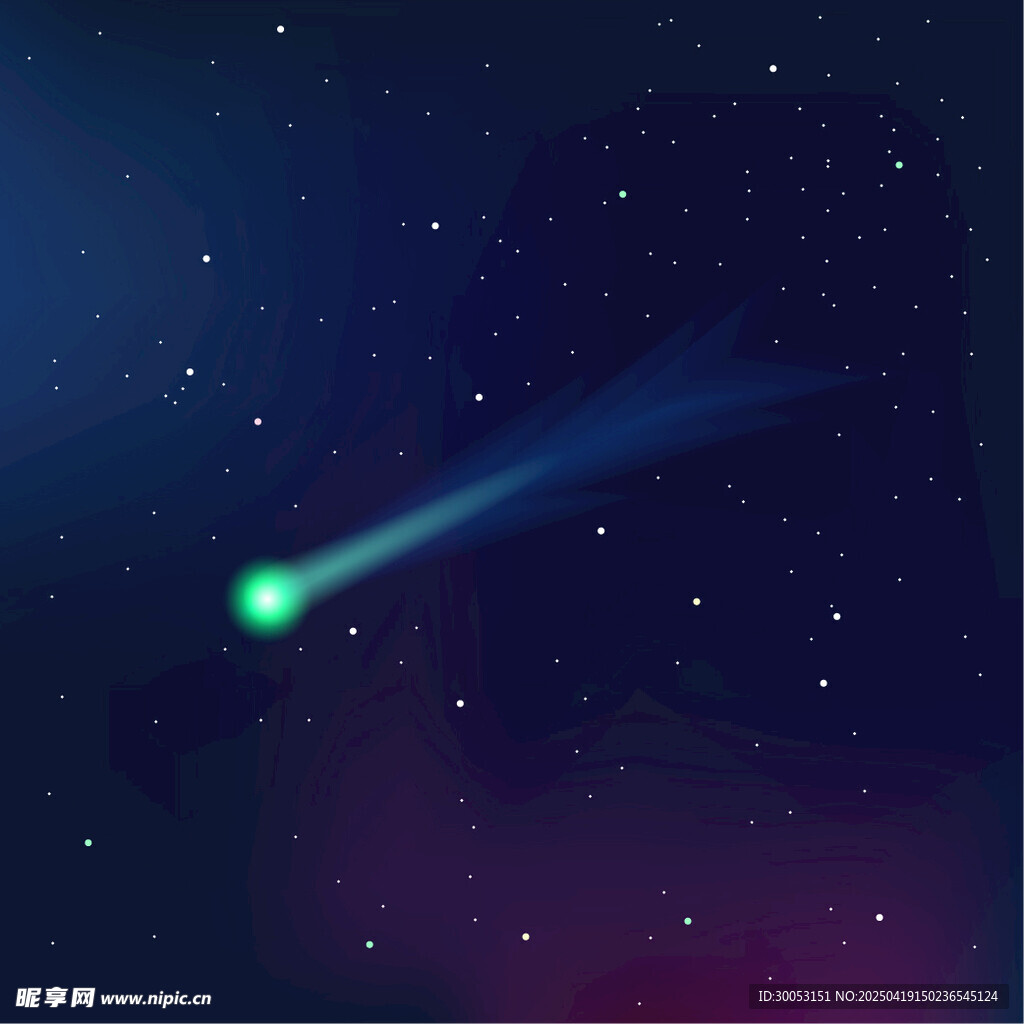 夜空中闪耀的神秘彗星