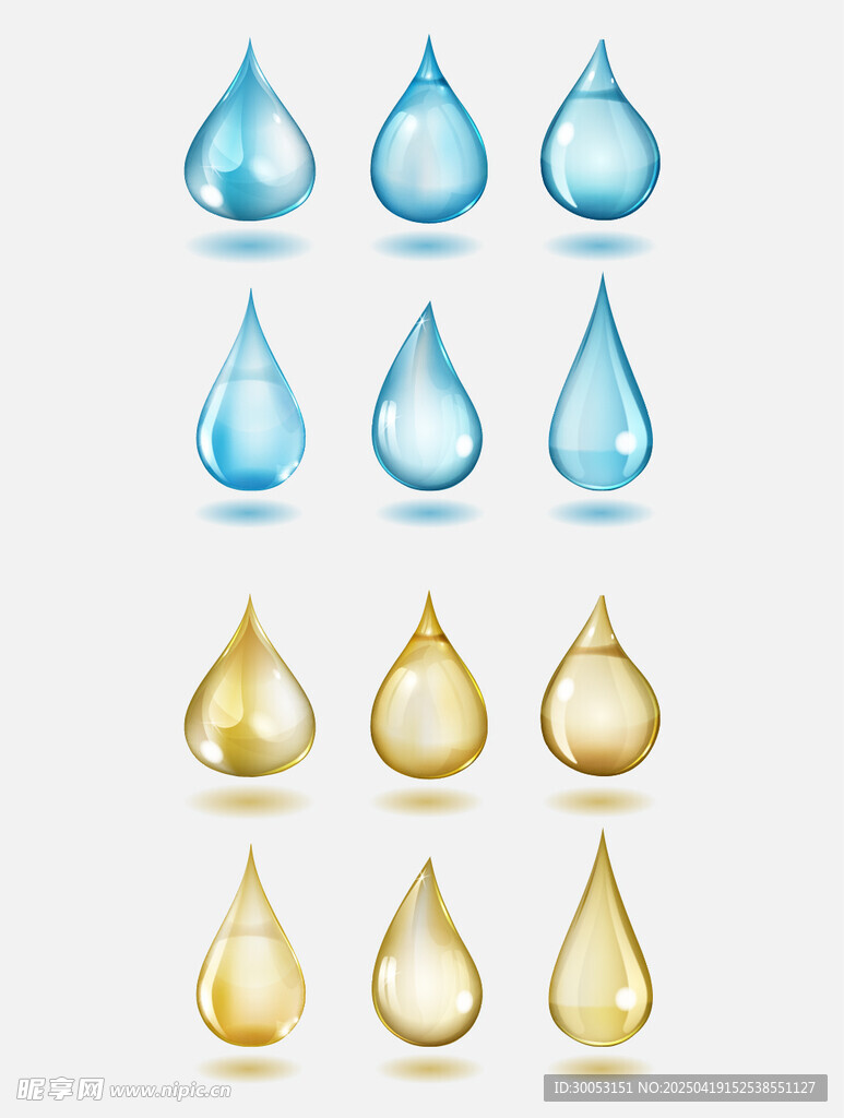 水滴图标集合