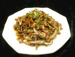 肉末炒平菇
