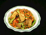 青椒胡萝卜炒豆腐