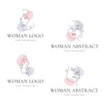 女性抽象标志设计