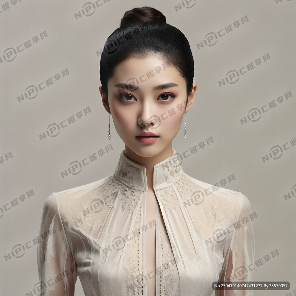 女模特身高比例三视图