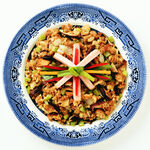 美味肉末菜肴摆盘精致
