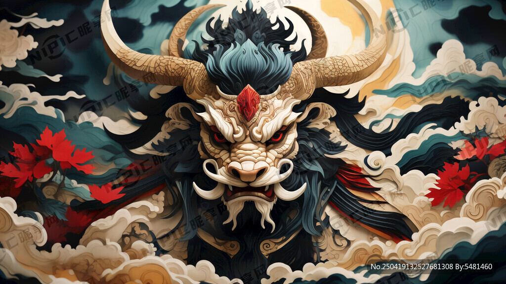 用衍纸艺术风格绘画出穿着铠甲的