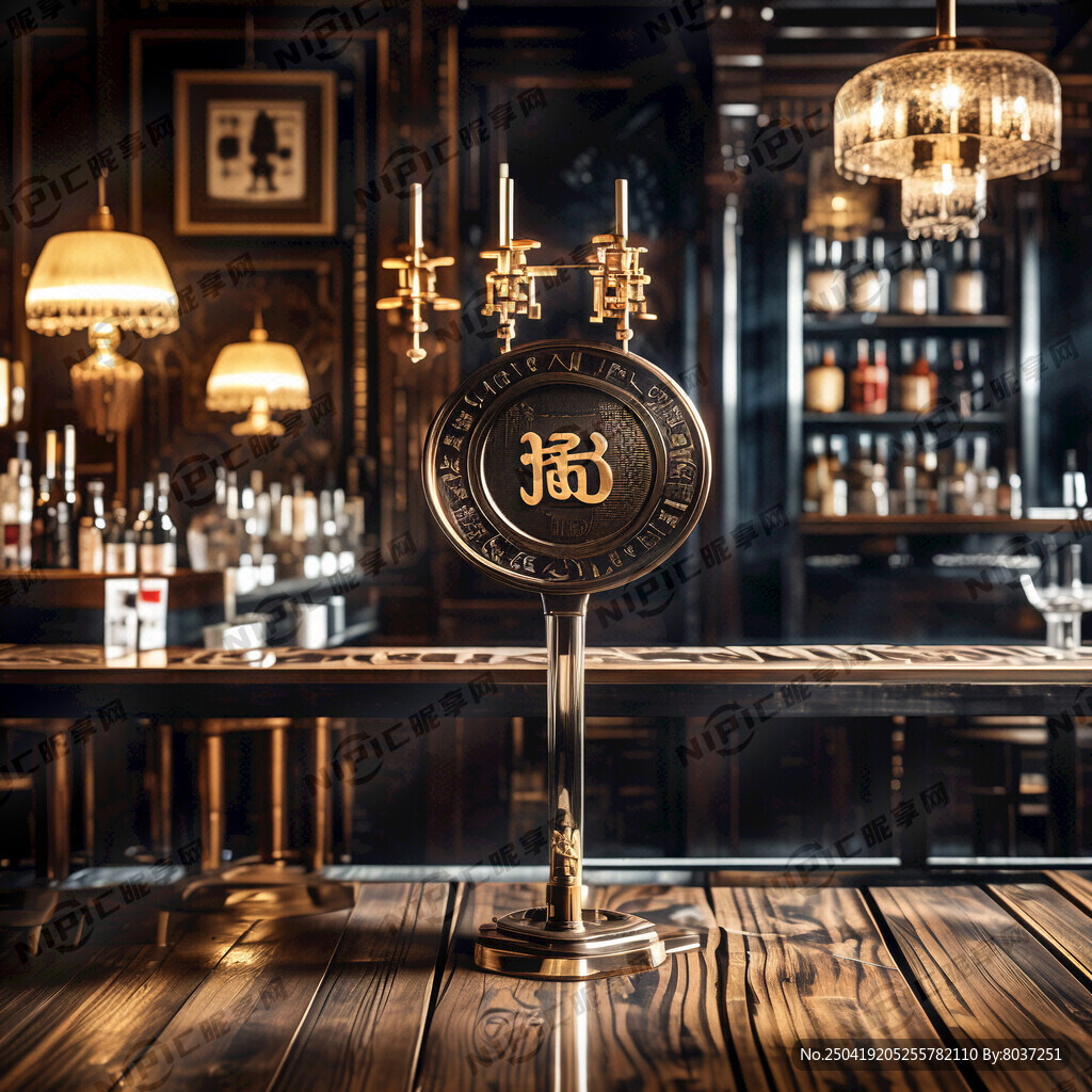 设计一个酒吧桌子贵宾号牌