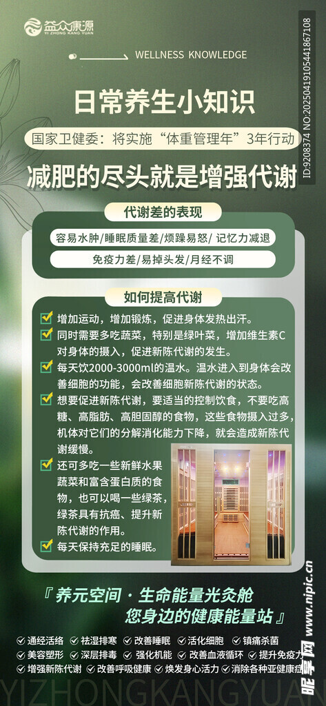 养生知识海报