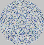 中式传统圆形花纹图案