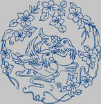 中式花鸟鱼纹传统图案