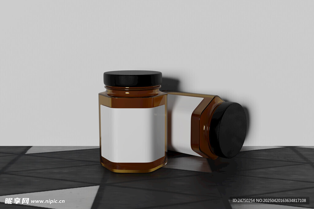 果酱瓶子样机