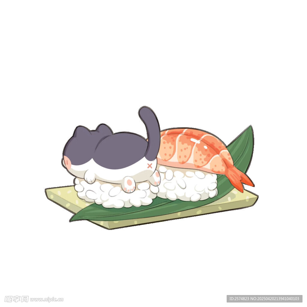 卡通寿司插画