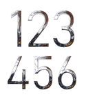 金属质感数字123456