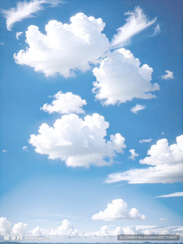 蓝天白云美景