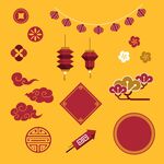 中式传统节日装饰元素