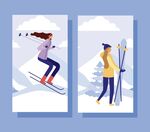 滑雪运动风采展示