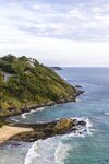 海岸风光碧海绿树与蜿蜒路