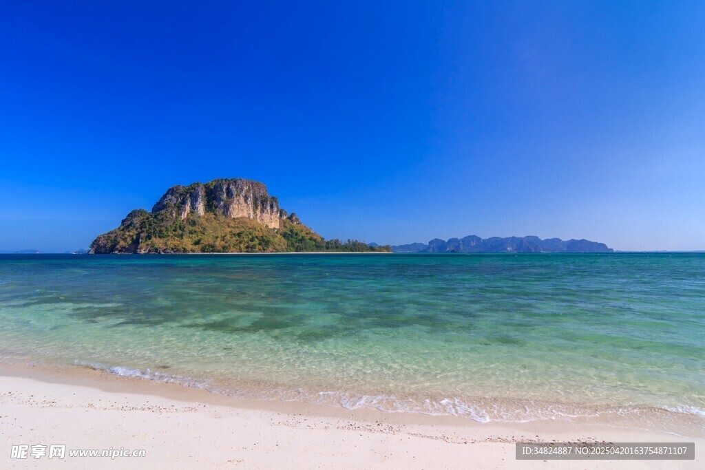 美丽海岛沙滩海景风光