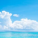 碧海蓝天云朵美景