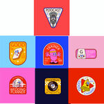 趣味卡通形象贴纸LOGO标志
