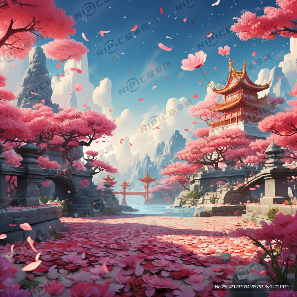 游戏梦幻唯美新中式风景 超高清