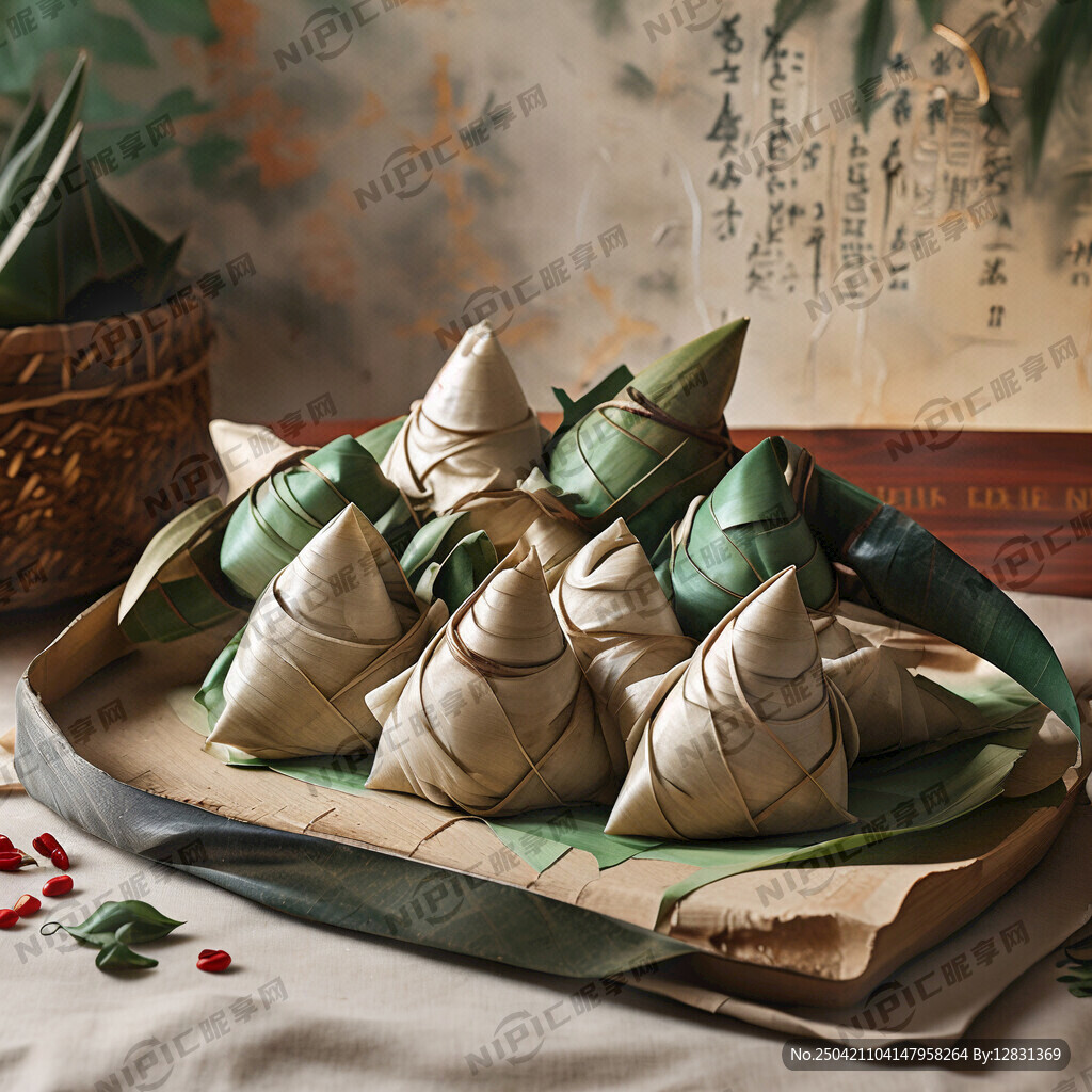 端午节广告     面料包粽子