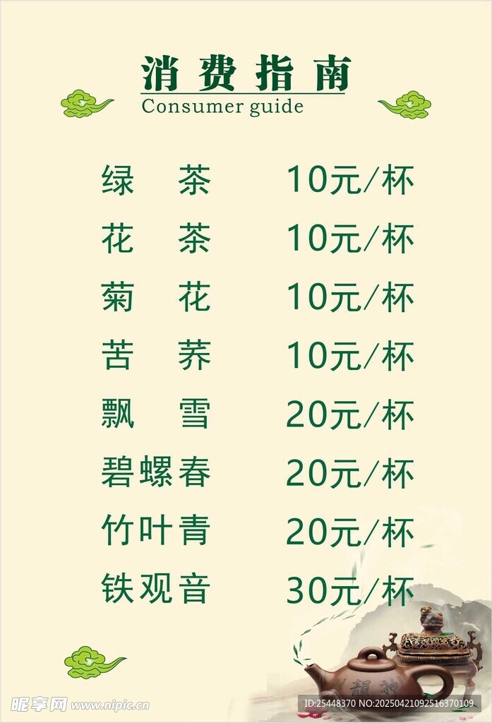 茶馆消费指南