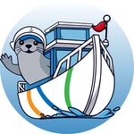 海豹乘船欢乐出行