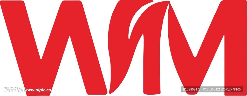 红色WM标志图案