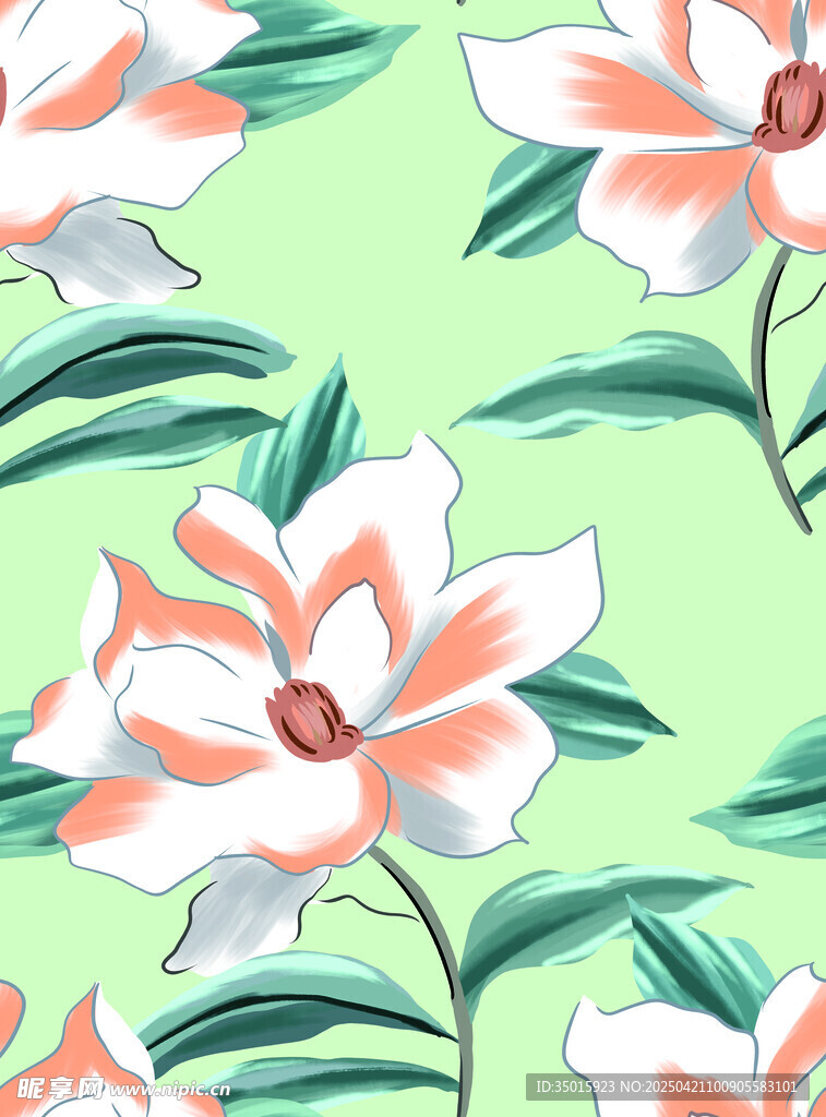 手绘花