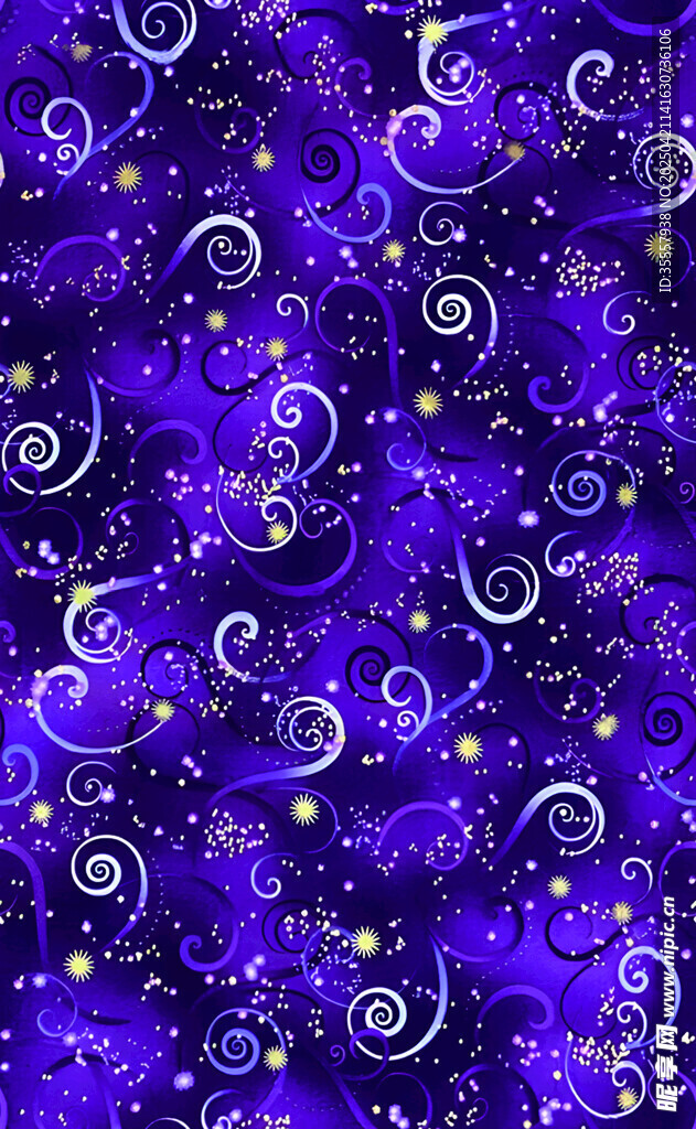 梦幻紫色星空漩涡图案