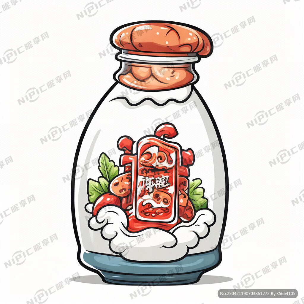 生成一张海南糟粕醋的卡通海报