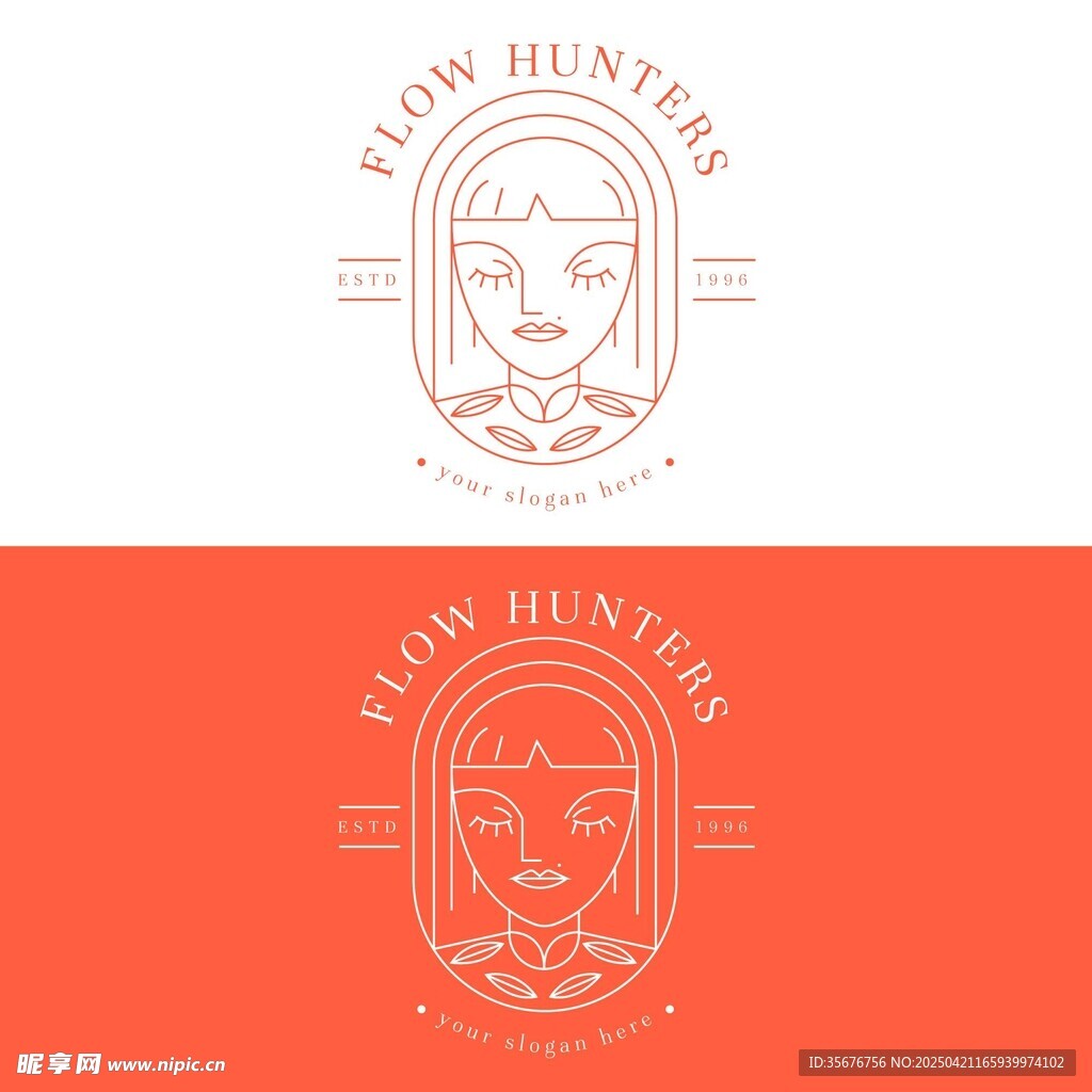 女性头像logo
