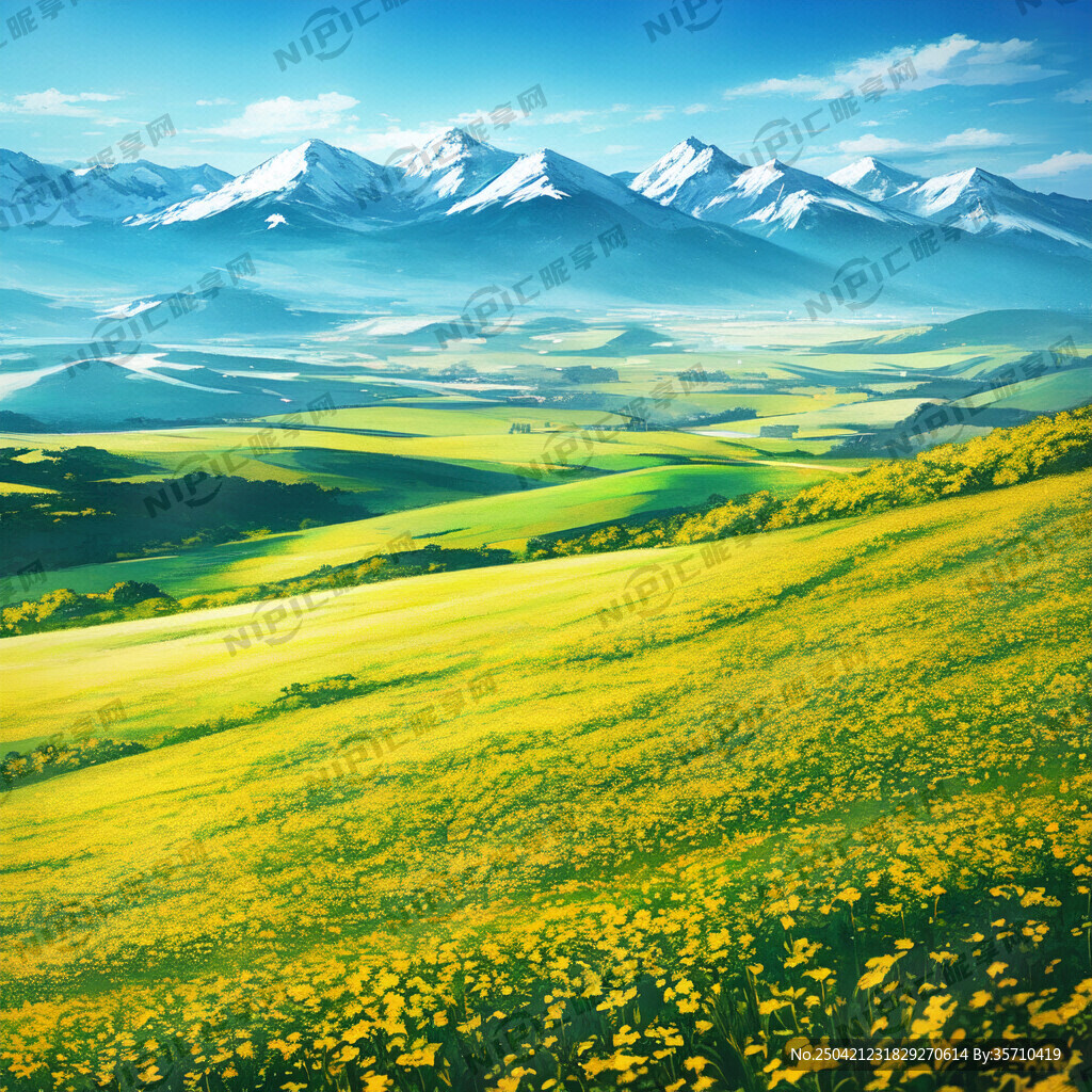 画面背景是关中地区的山川地貌