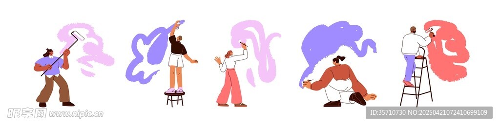 人物绘画插图