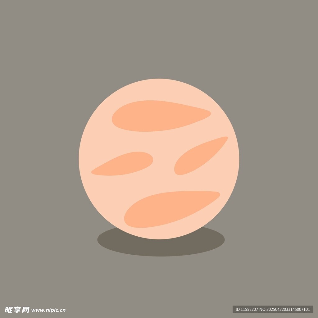 卡通风格的星球形象