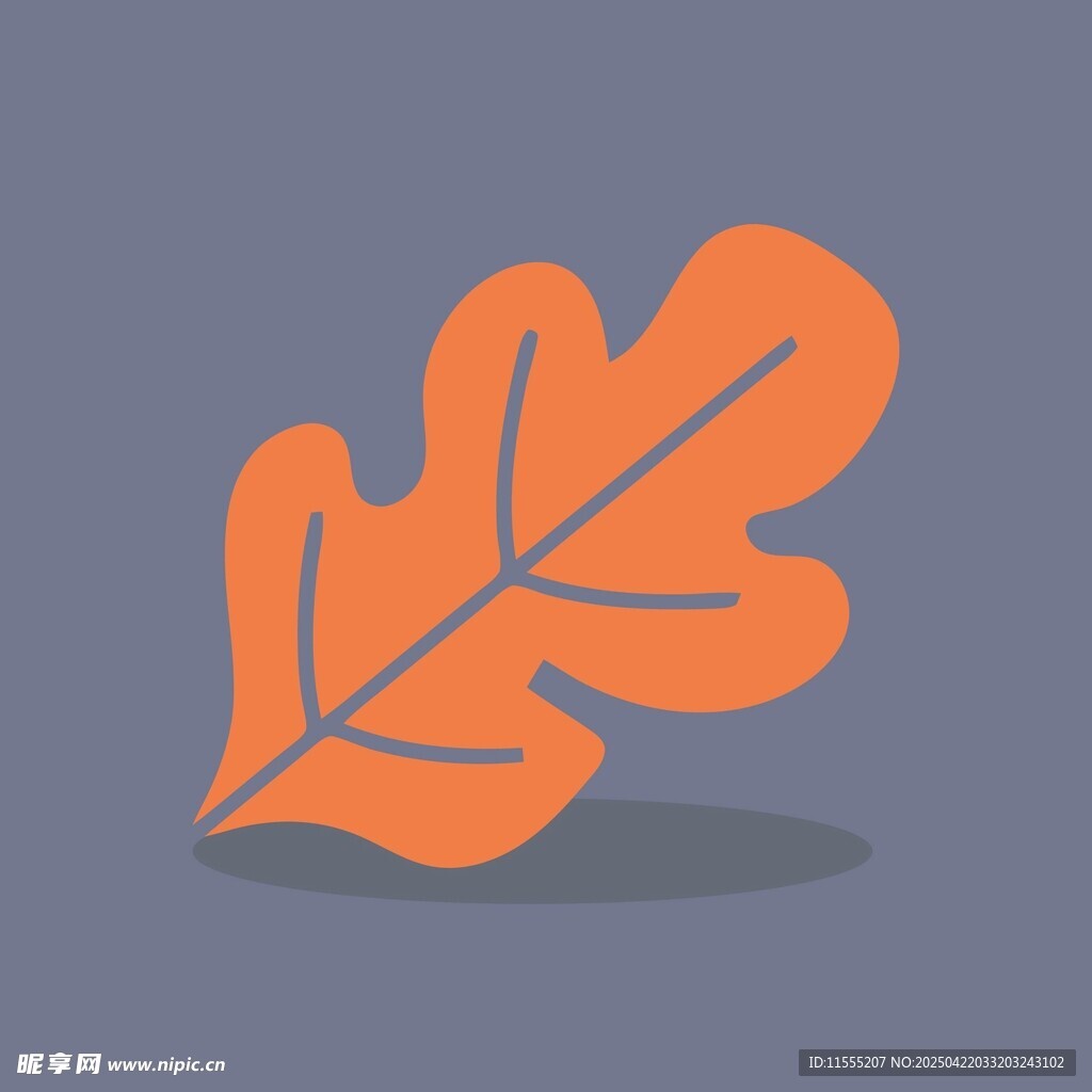 橙色枫叶图标