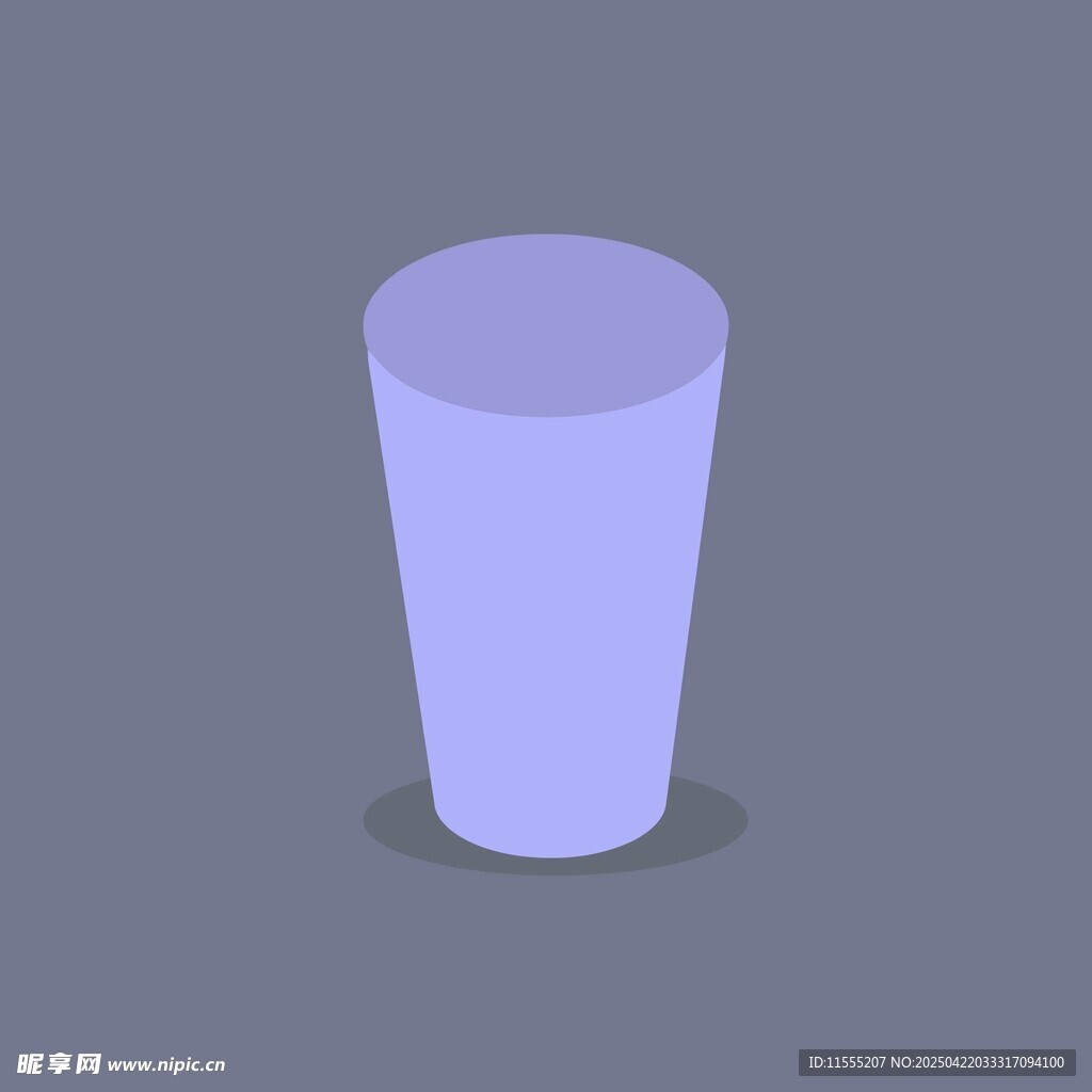 淡紫色简约纸杯