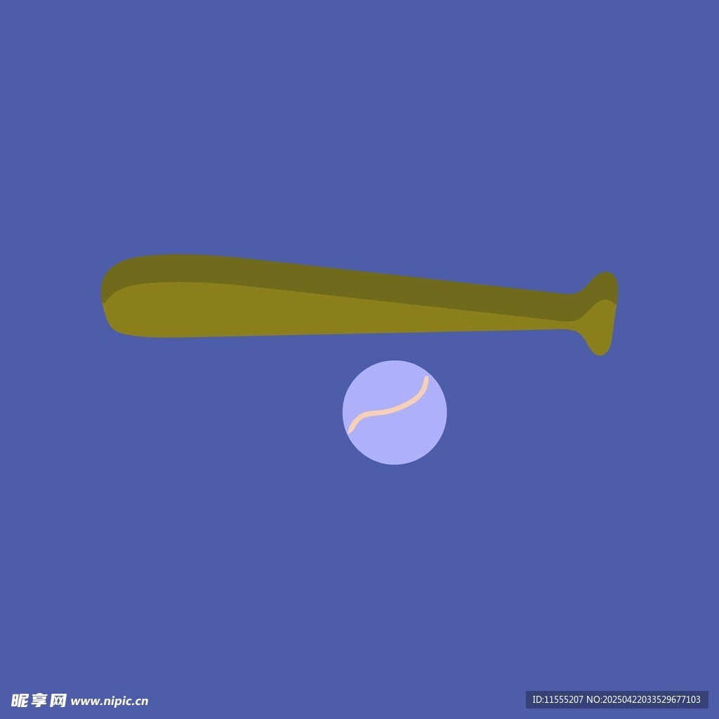 黄色物体与蓝色背景球