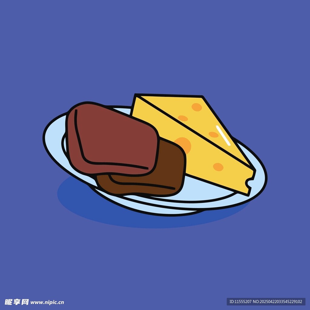 盘子里的奶酪和肉类