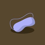 简约风睡眠眼罩插画