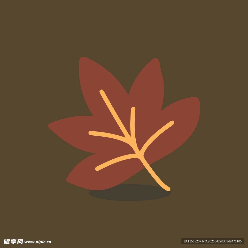 简约枫叶图标