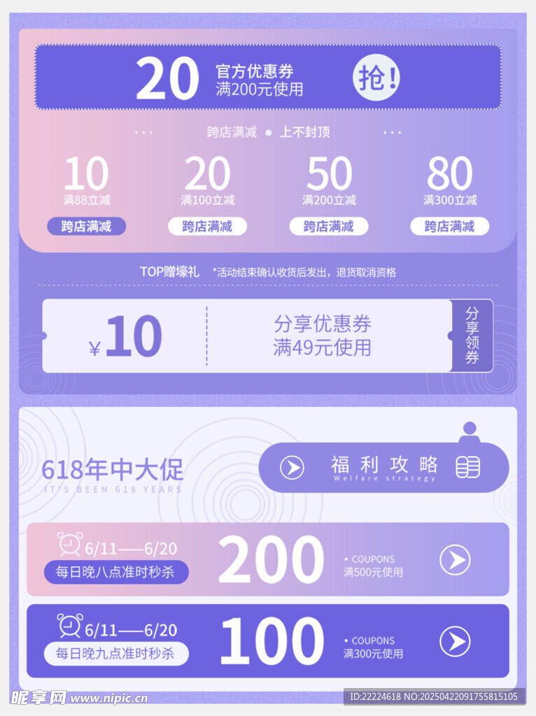 电商优惠券展示