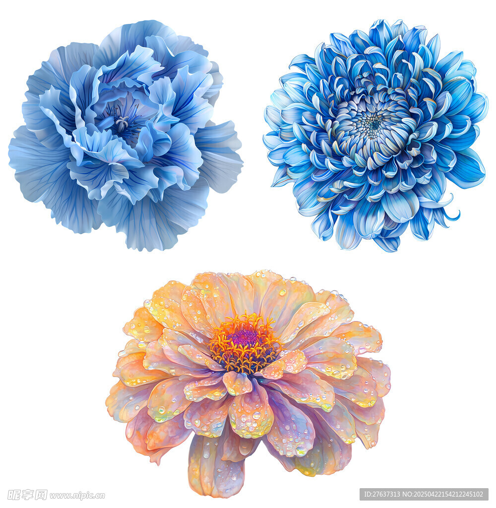 多彩花卉