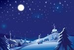 雪夜星空