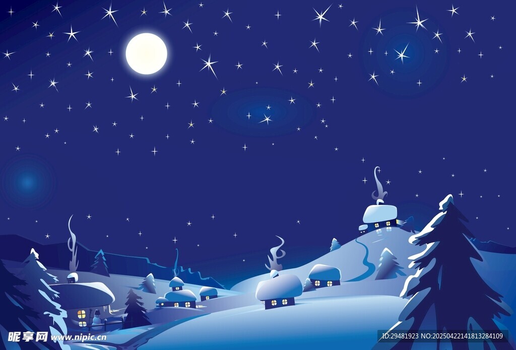 雪夜星空