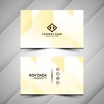 简约几何风名片设计